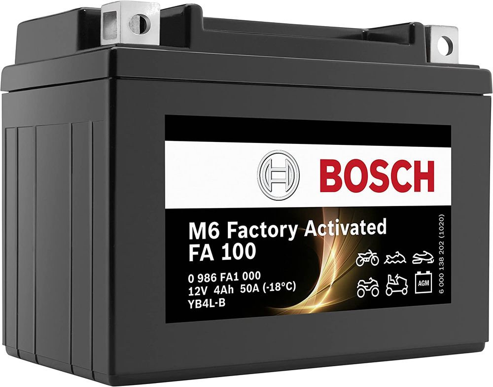 BOSCH M6 PRE-ACTIVATED BATTERY FA 100 4AH