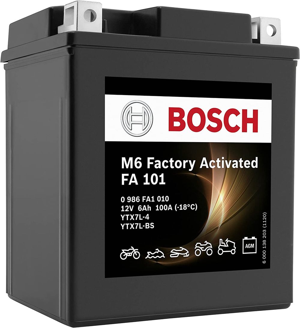 BOSCH M6 PRE-ACTIVATED BATTERY FA 101 6AH