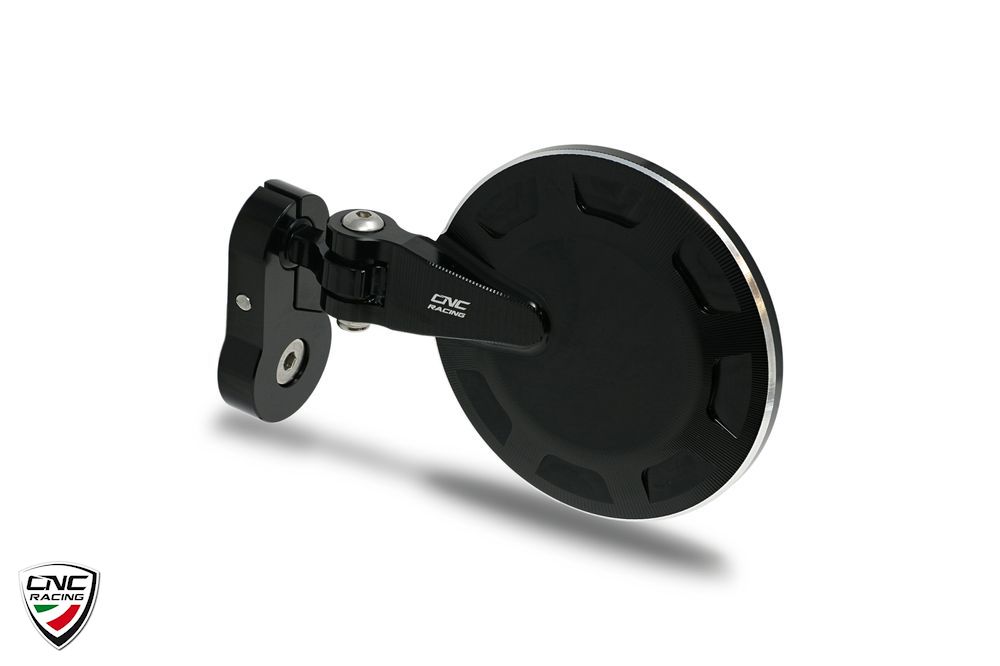 CNC Racing Specchio retrovisore bar end sinistro nero/argento Dorsoduro