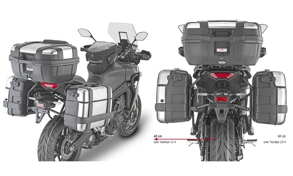 Givi Stahlrohr-Seitenkofferträger PL ONE-FIT für MONOKEY top case für Yamaha TRA