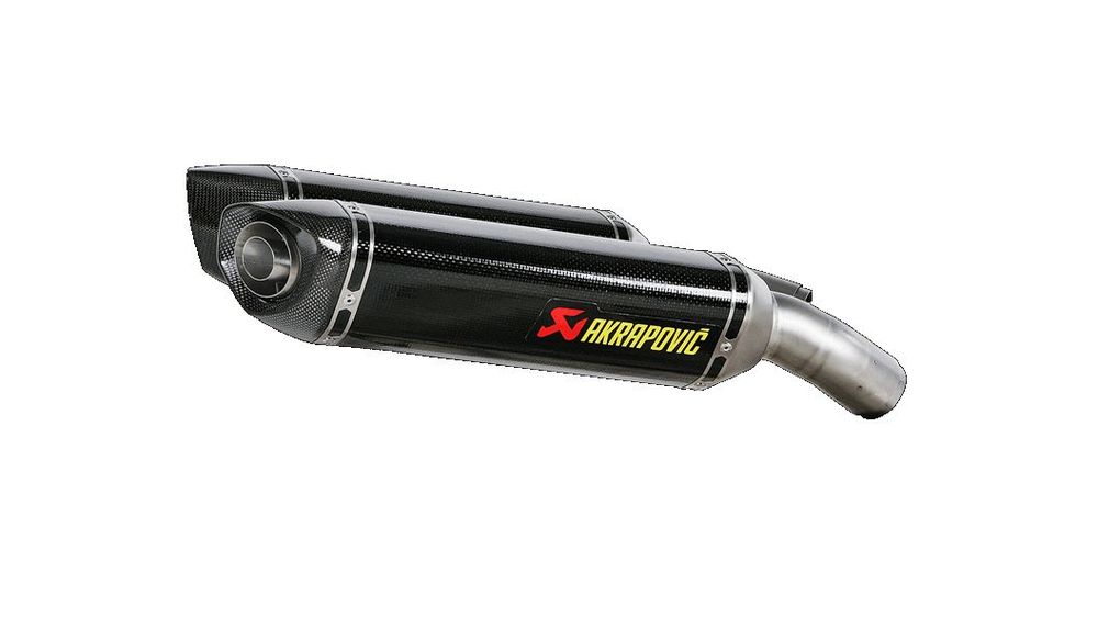 AKRAPOVIC PAIR OF SILENCERS SLIP ON ESAGONALI OUTER SLEEVE CARBON NOT APPR