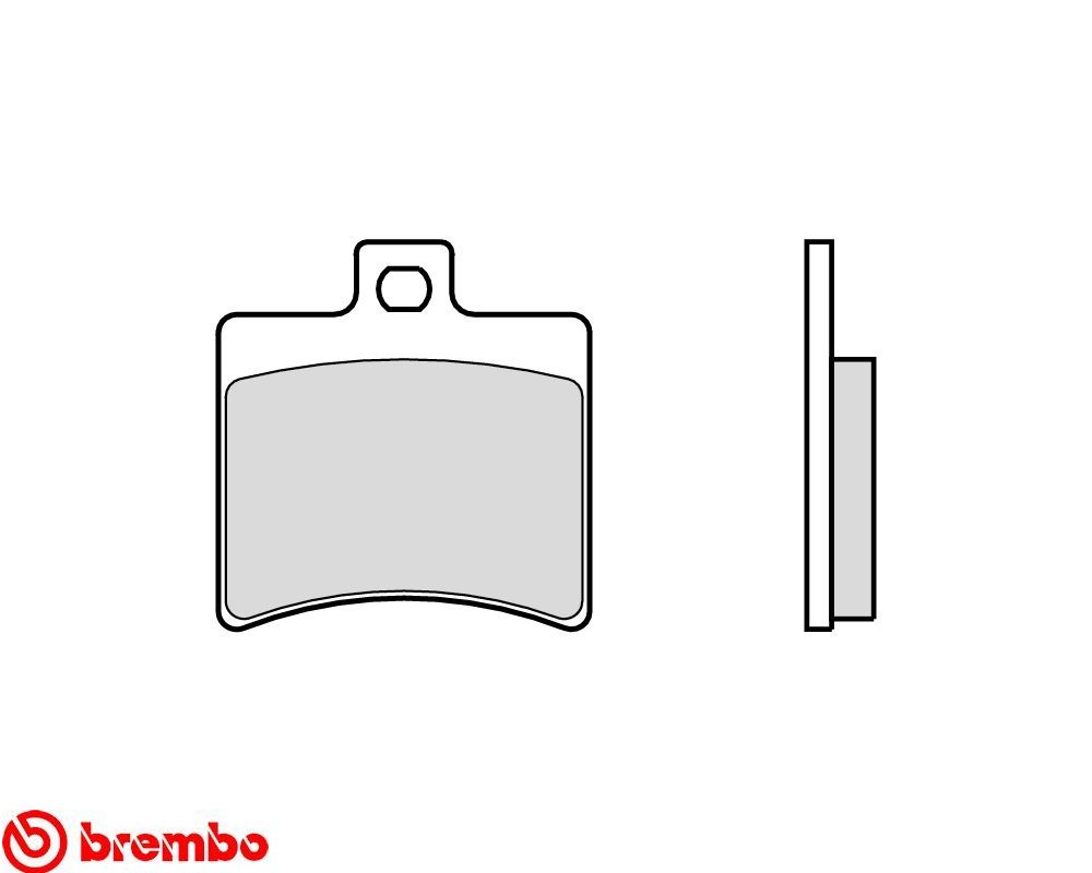 Brembo Plaquettes de frein fritté Scooter arriere Aprilia SCARABEO 20