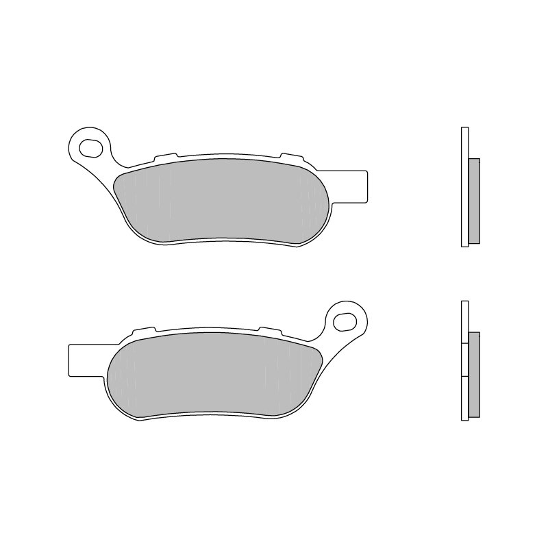 Brembo Plaquettes de frein fritté arriere arriere pour Harley Davidson FLSTC/HERITAGE SOFTAIL CLASSIC 1584