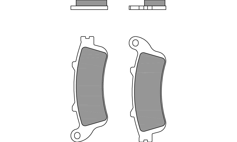Brembo Brake pads Sinter Rear rear for Honda GL GOLDWING 1800