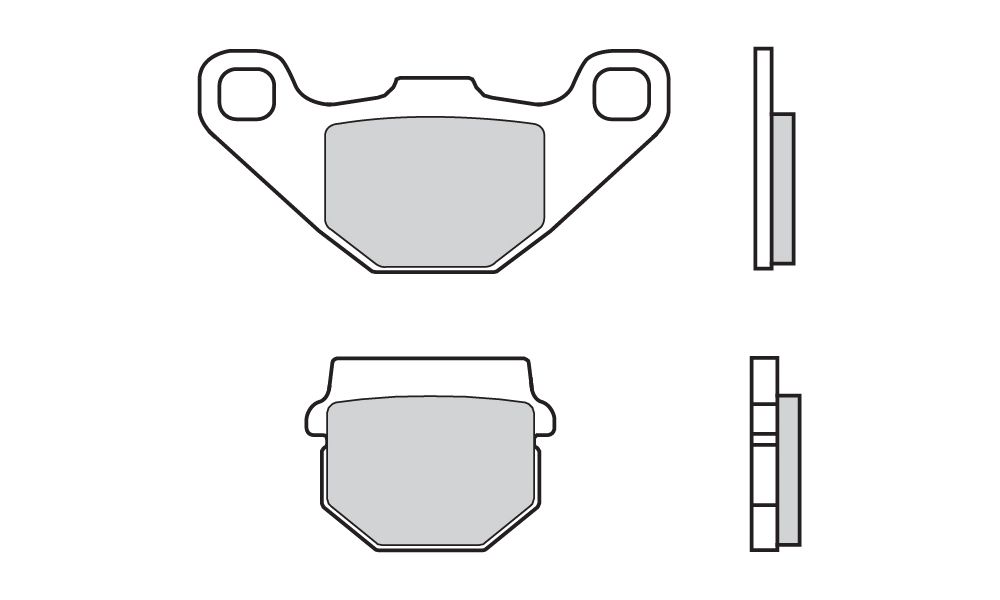 Brembo Brake pads Sinter MX - Only on demand front for Adly ATV 150