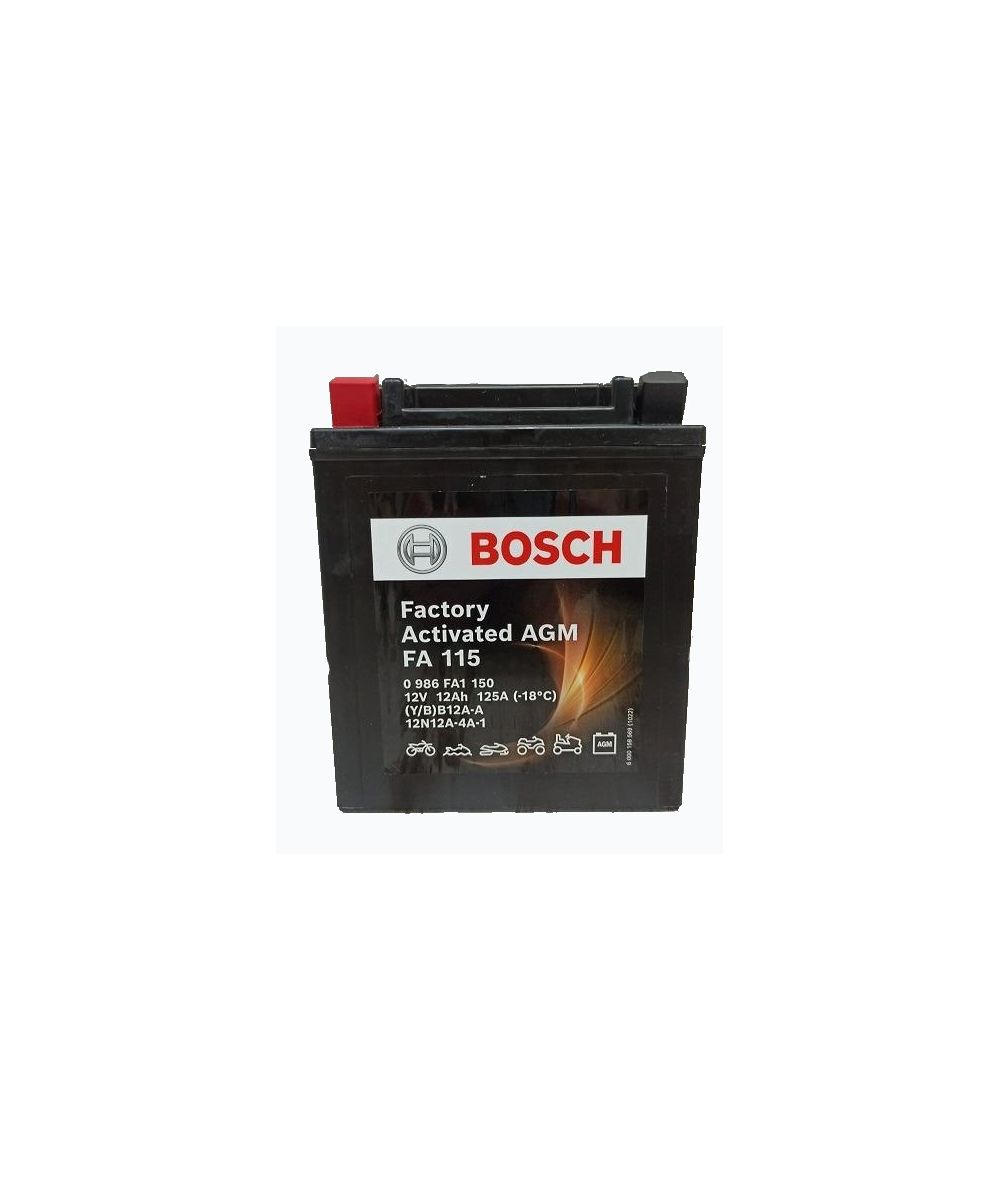 BATTERIE BOSCH PRÉACTIVÉE FA115 12V, 12AH, 125A