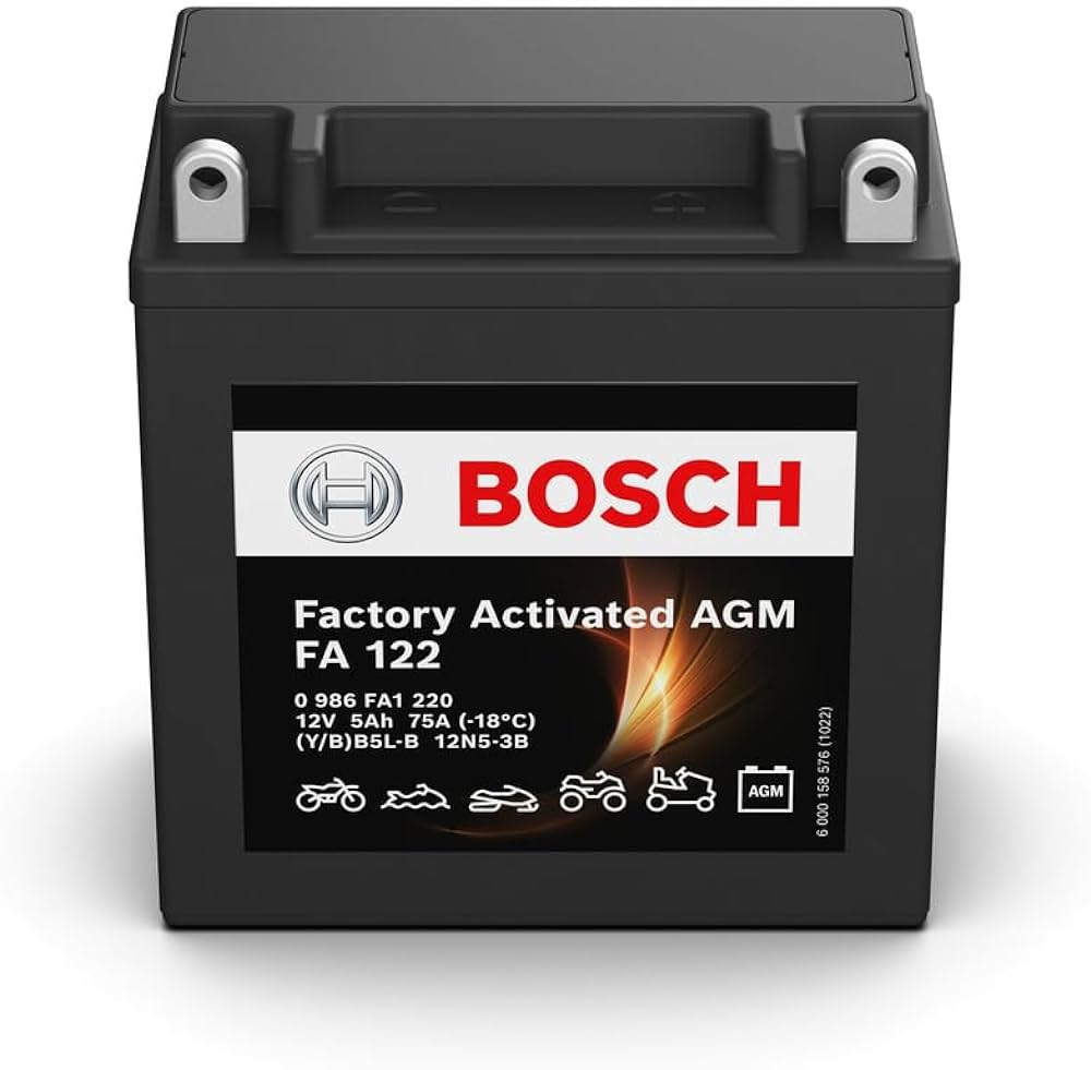 BATTERIA BOSCH PREATTIVATA FA122 12V, 5AH, 75A