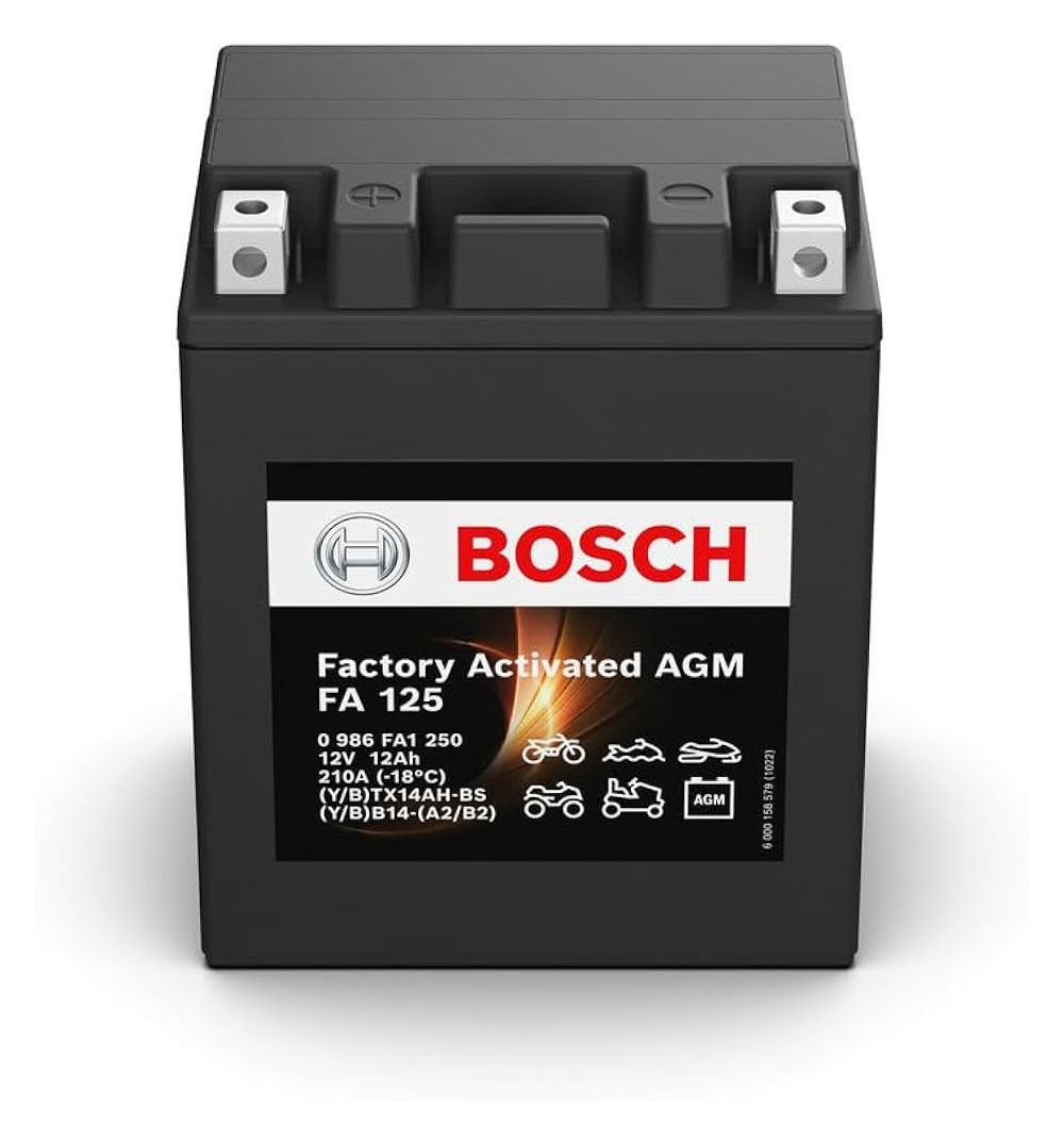 BATTERIA BOSCH PREATTIVATA FA125 12V, 12AH, 210A