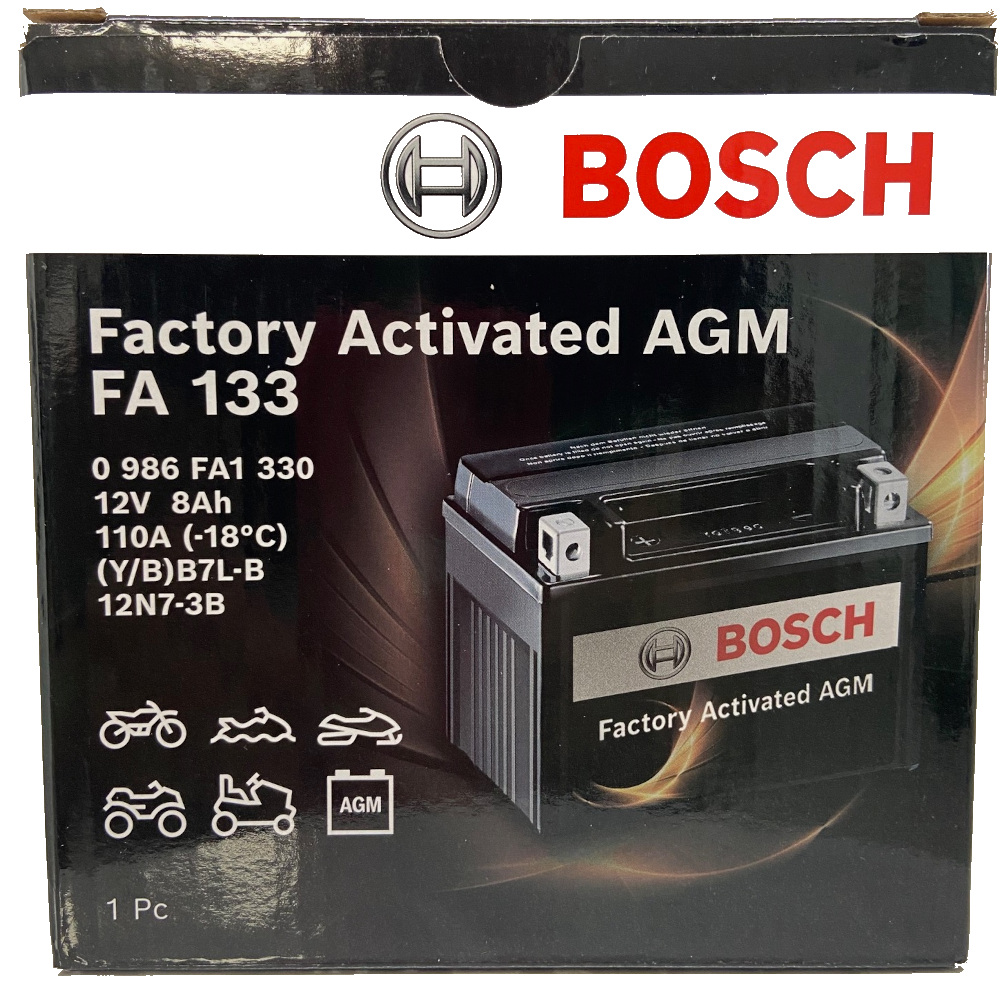 BATTERIA BOSCH PREATTIVATA FA133 12V, 8AH, 110A