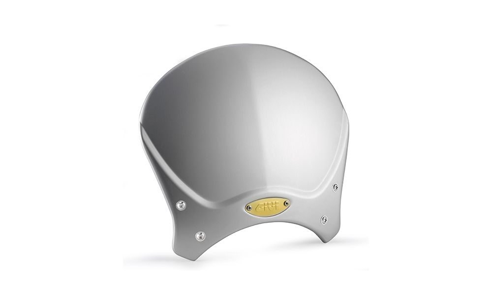 Givi Bulle universelle pour moto naked anodise gris 20,5 x 26,5 cm