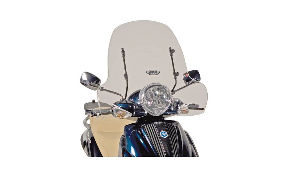 Givi Parabrisa transparente 43,5 x 70 cm para Piaggio Beverly Tourer 125/250/300/400