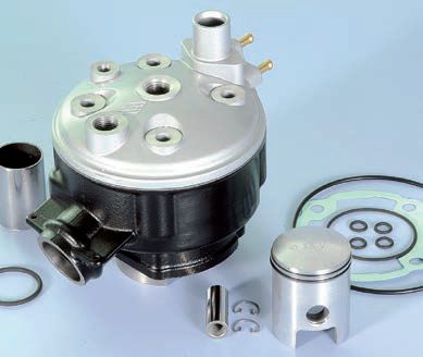 Polini Kit cylindre en fonte 50 cc. pour Aprilia Minarelli AF1, RX, SX, RS, 