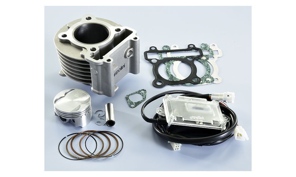 Polini cylindre de aluminium 158,3 cc avec ECU pour Yamaha Cygnus 4T Injection, BWS, Zuma