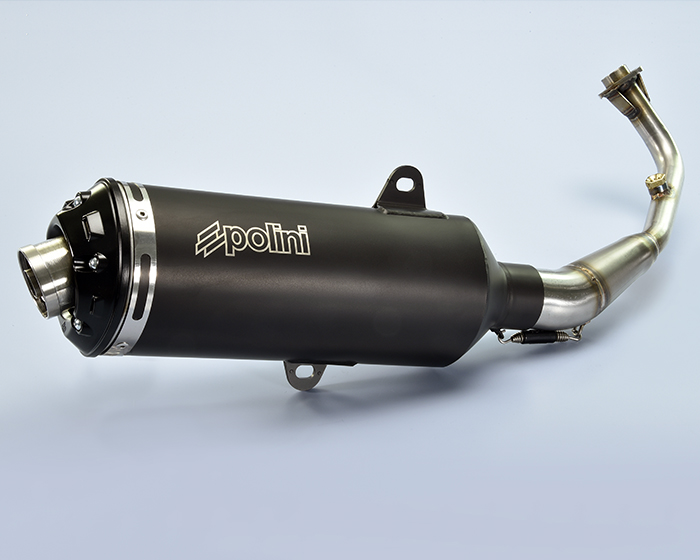 Polini Echappement 4 temps acier inoxydable noir homologué pour Sym GTS 125I EVO