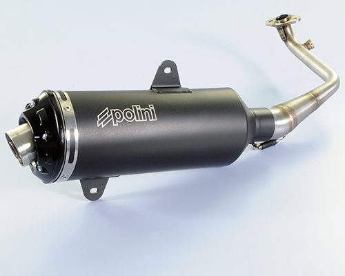Polini Echappement 4 temps acier inoxydable noir homologué pour SYM Joymax 125