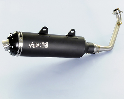 Polini Echappement 4 temps acier inoxydable noir homologué pour Kymco K-XCT 300I