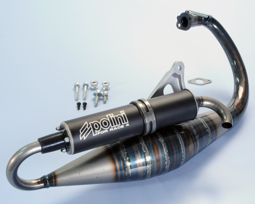 Polini Echappement 2 temps pour Race 4 TWD pour Aprilia Amico 50, SR 50, Yamaha BWS 50, MBK Booster 50