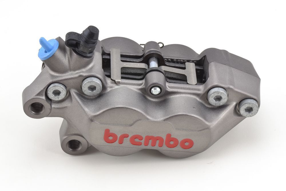 BREMBO SPECIAL EDITION PINZA FRENO P4 30/34 SINISTRA LOGO TITANIO/ROSSO 
