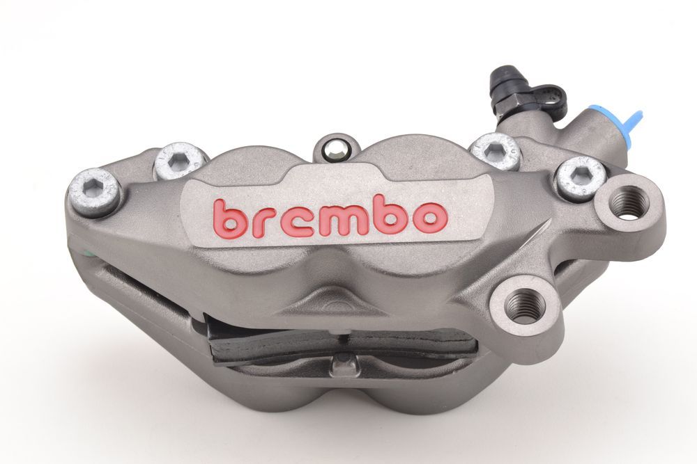 BREMBO SPECIAL EDITION PINZA FRENO P4 30/34 DESTRA TITANUM LOGO ROSSO 