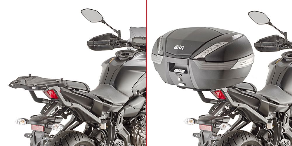Attacco posteriore Givi per bauletti Monokey o Monolock per Yamaha MT-07