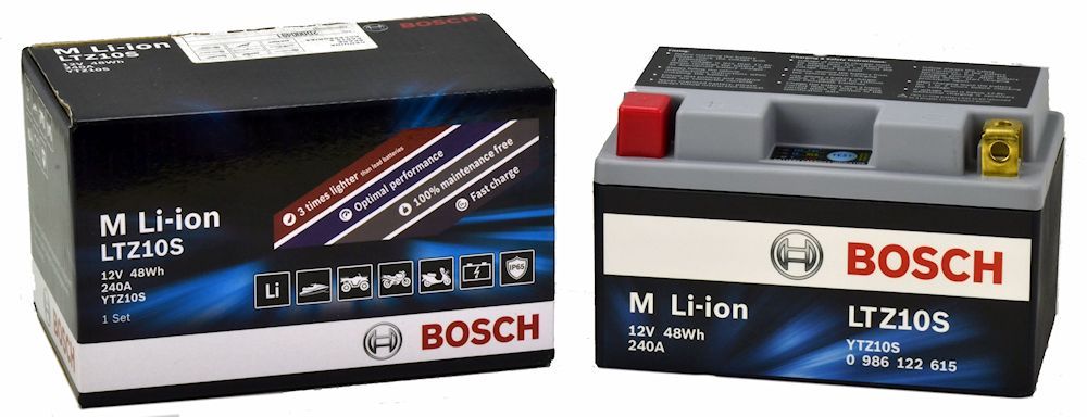 PIAGGIO BATTERY BOSCH LTZ10S LI-ION 12V 48WH 240AH APRILIA RSV4 RACING 110