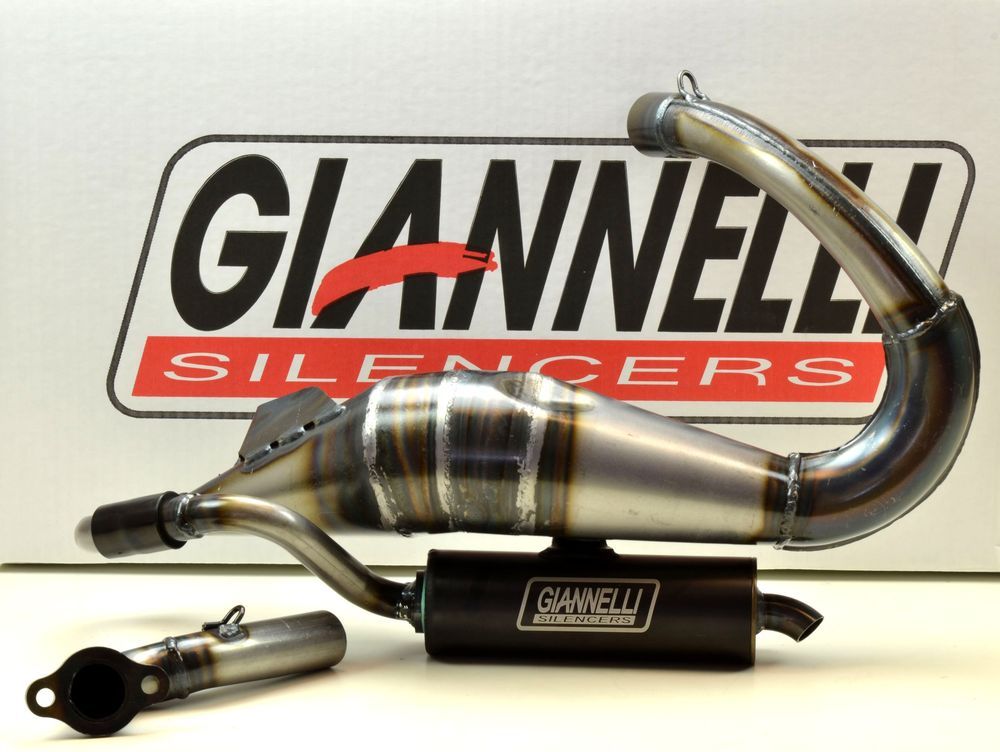 Giannelli Exhaust racing, black silencer for Piaggio Vespa ET3 125