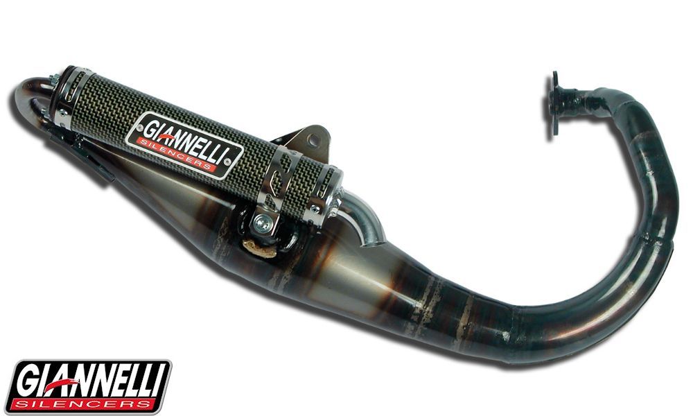 Giannelli Exhaust Reverse with Kevlar silencer for Aprilia Rally 50, SR 50, MBK Ovetto