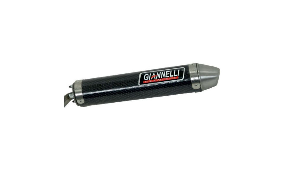 GIANNELLI ZWISCHENROHR MIT ZYLINDRISCH CARBON ENDSCHALLDÄMPFER FÜR FANTIC MOTOR 50ER, 50MR COMPETIZIONE