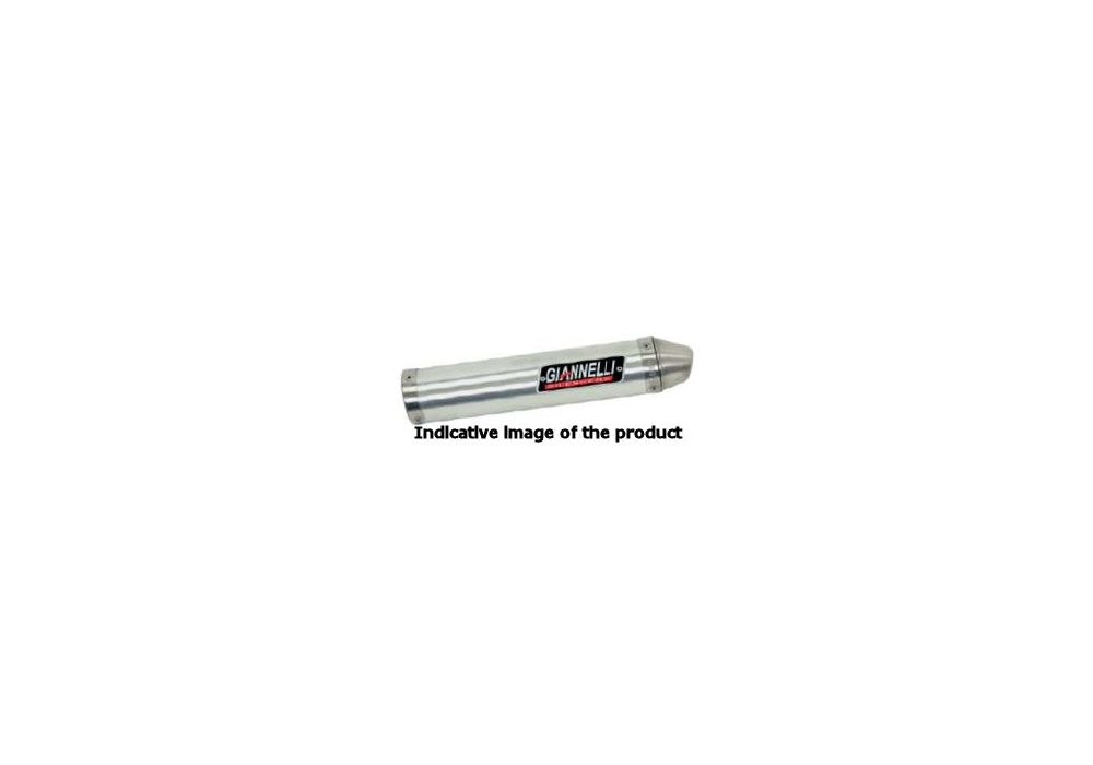 Giannelli Silencer cylindrical aluminium with link pipe for Beta 50 RR Enduro/Motard