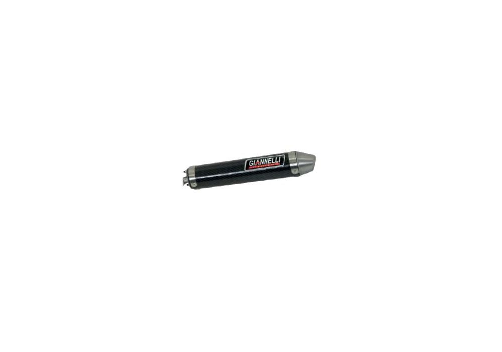 Giannelli Silencer cylindrical carbon with link pipe for Beta 50 RR Enduro/Motard