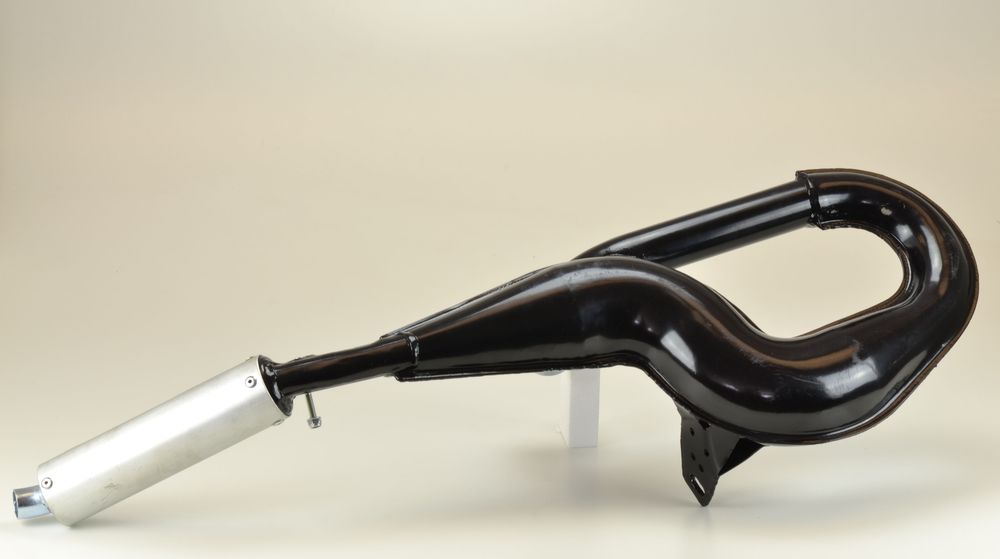 SIMONINI EXHAUST BLACK FOR PIAGGIO VESPA PX 125