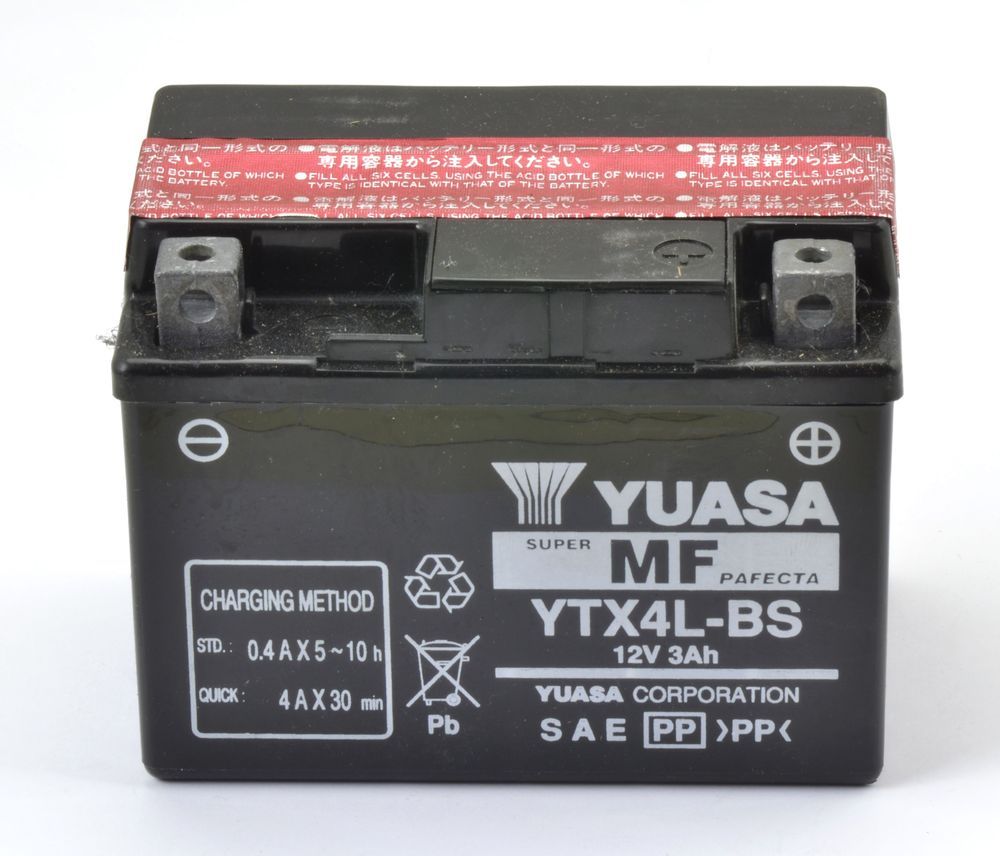 BATTERY YUASA 12V-4AH YT4L-BS PIAGGIO