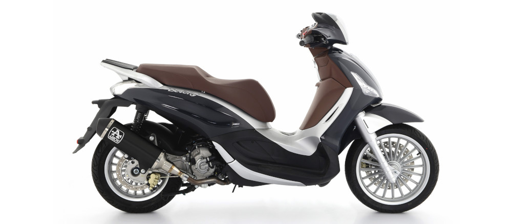 ECHAPPEMENT HOMOLOGUÉ URBAN ALUMINIUM NOIR PIAGGIO BEVERLY 300 HPE 21
