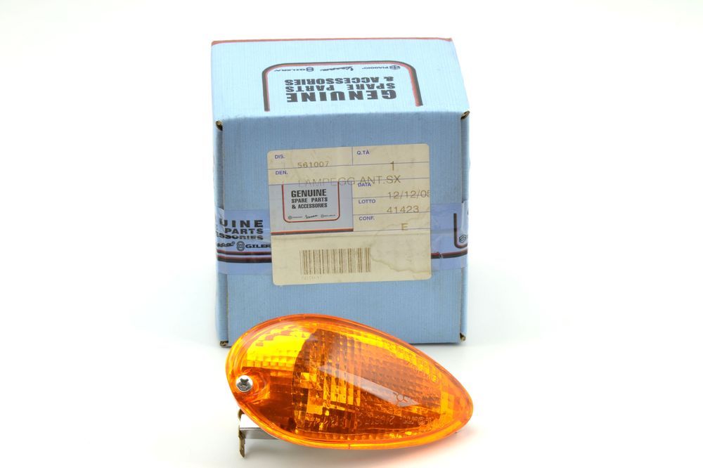 PIAGGIO ORIGINAL BLINKER VORNE LI, TRANSPARENT ORANGE, FOR LIBERTY 125, LIBERTY 