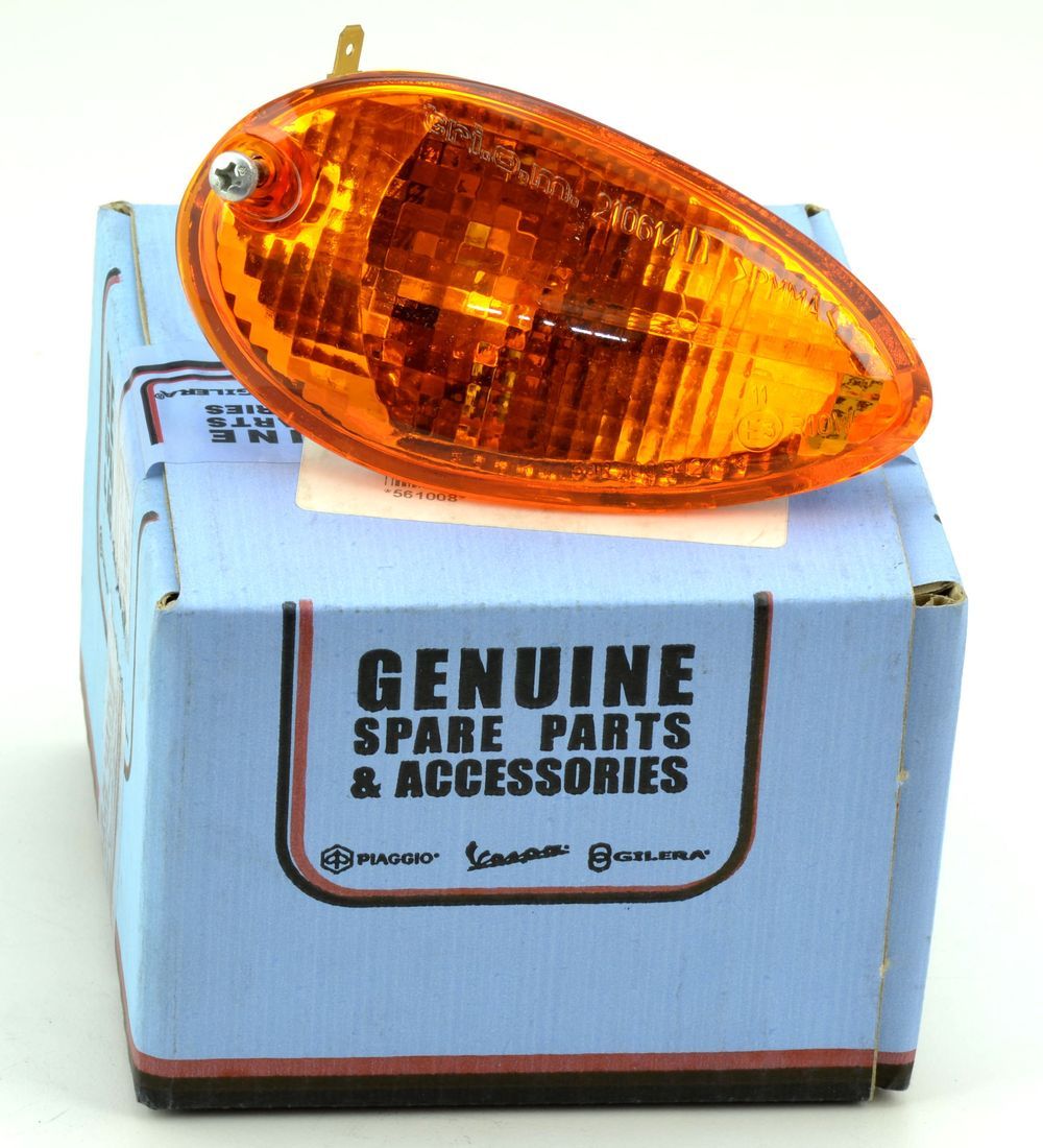 Piaggio clignotant avant droit d’origine, transparent orange, pour Liberty 125, Liberty 125-150 Leader, Liberty 50 2T-4T