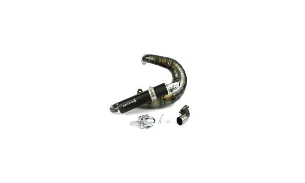 Parmakit Auspuff Snake black für SP 09 Zylinder-Kit für Vespa Special, ET3, Prim