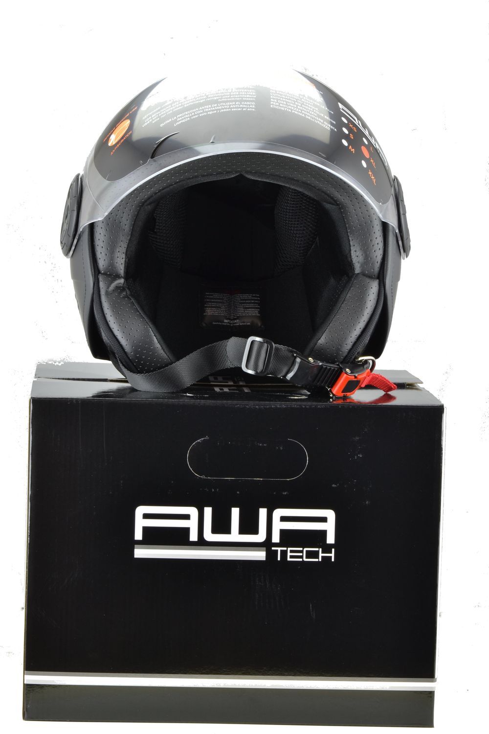 PIAGGIO OPEN FACE HELMET AWA BASEJET BLACK MATT SIZE XS
