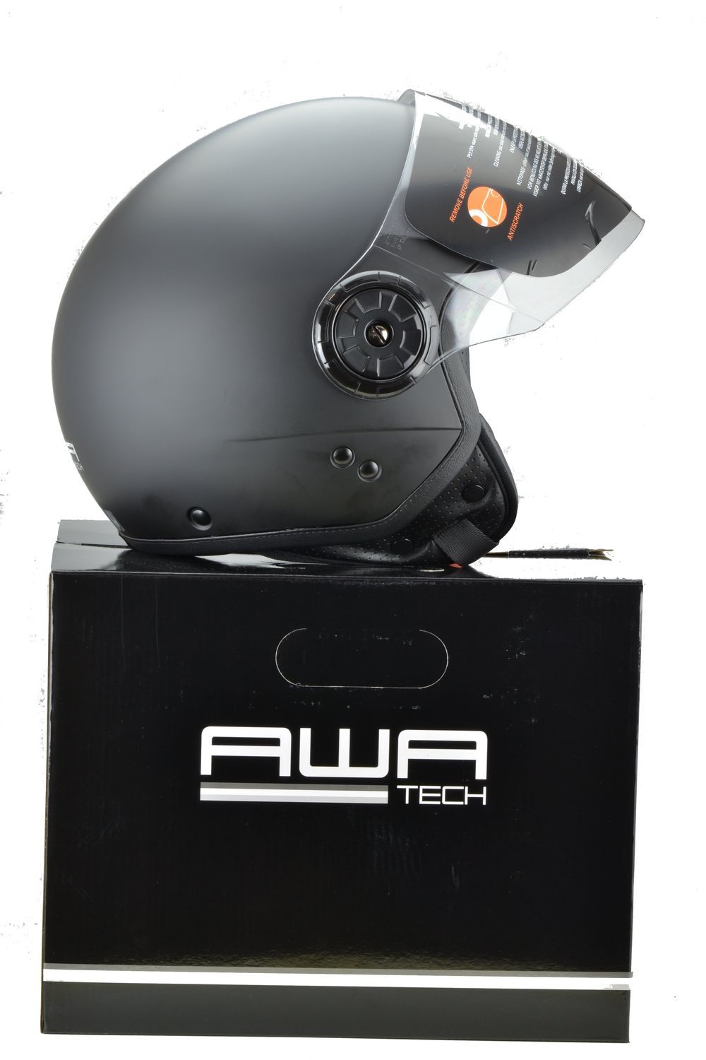 PIAGGIO OPEN FACE HELMET AWA BASEJET BLACK MATT SIZE XS