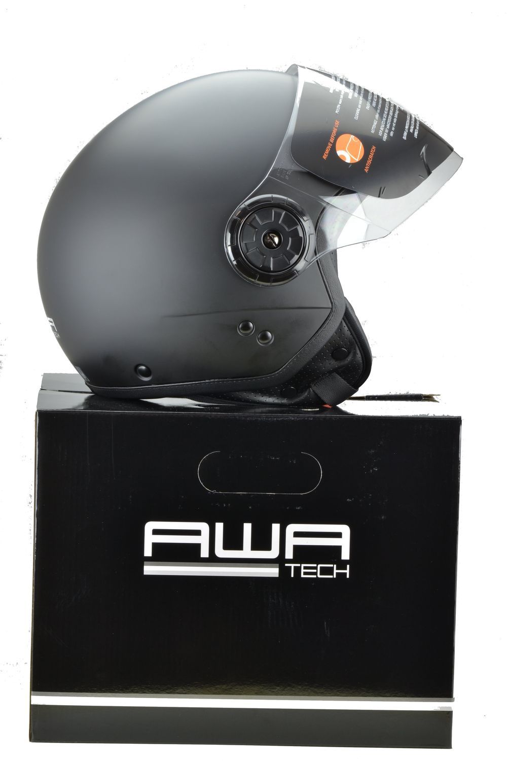 Piaggio open face helmet AWA Basejet black matt size XL