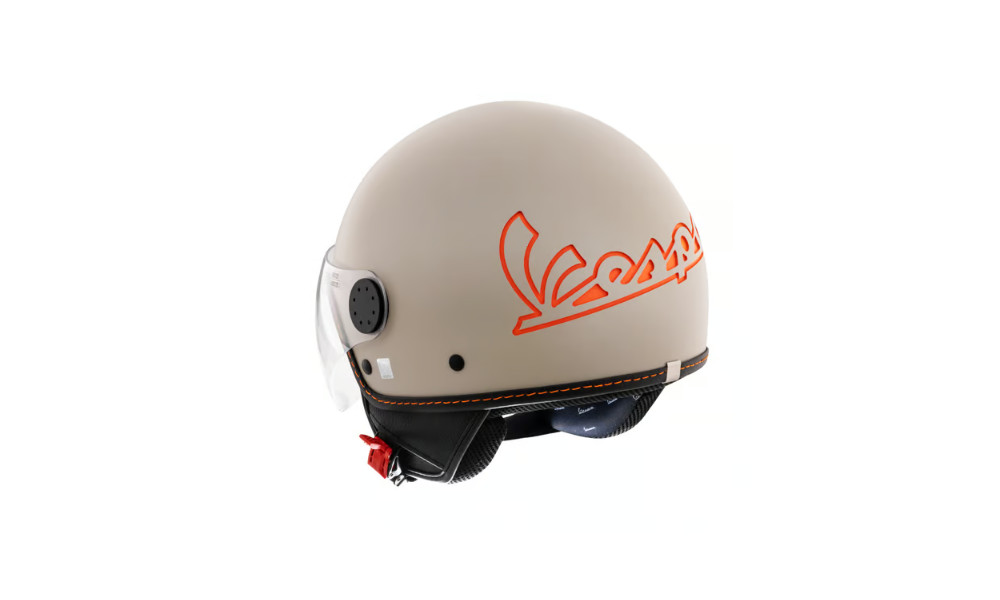 Casco Vespa demi jet beige M