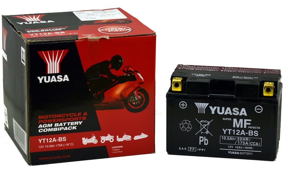 Batterie2v0 ah-yt12a-bs yuasa d&#39;origine Piaggio