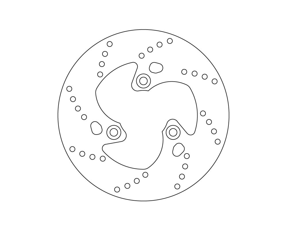 Brembo Disco freno fisso Serie Oro Ø200 mm Malaguti F12 PHANTOM AIR COOLE