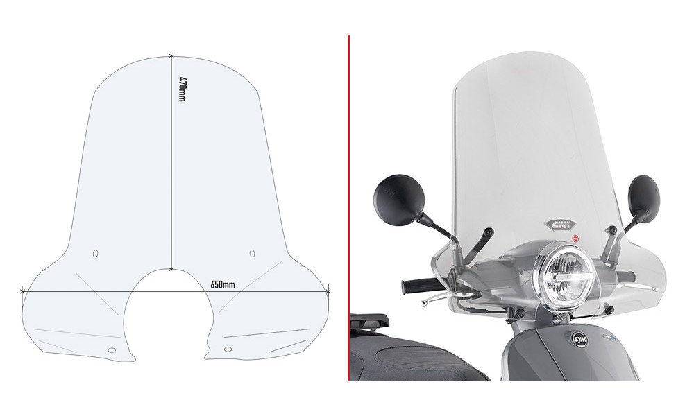 Givi spoiler Sym fiddle 125 euro 5