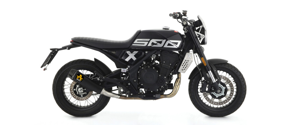 Exhaust nichrom dark carbon end cap Arrow for Brixton crossfire 500 21