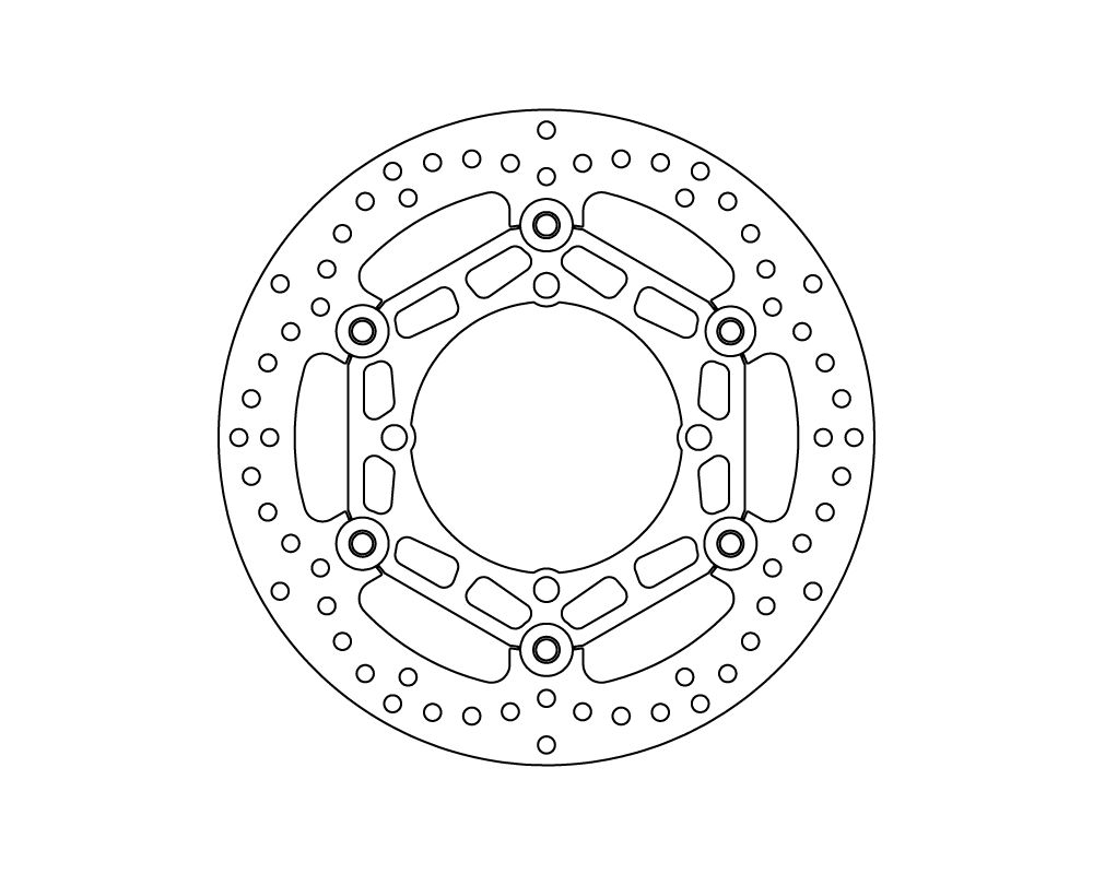 Brembo Disco freno flottante Serie Oro Ø 250 mm Kawasaki KX 125 
