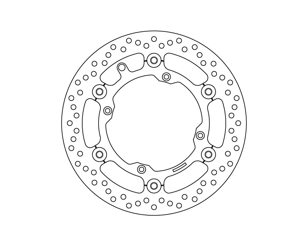 Brembo serie Oro floating brake disc Ø 260 mm Beta RR 250 