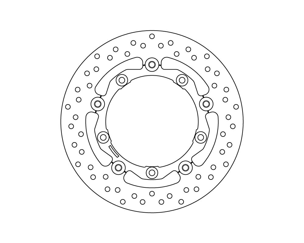 Brembo serie Oro floating brake disc Ø 267 mm Yamaha X MAX 125 