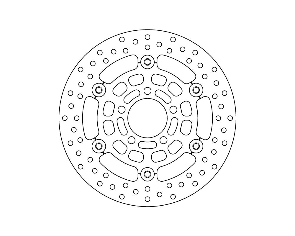 Brembo Disco freno flottante Serie Oro Ø 260 mm Kymco Downtown 125 