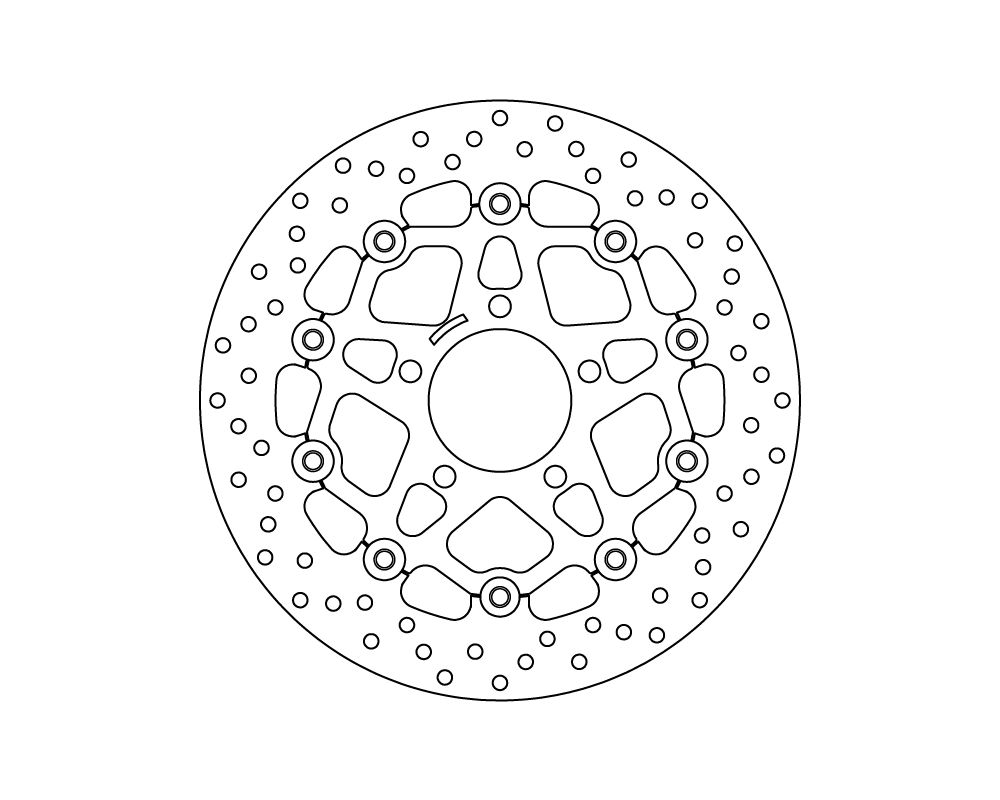 Brembo disque de frein flottant série Oro Ø 290 mm Suzuki GSX F 600 