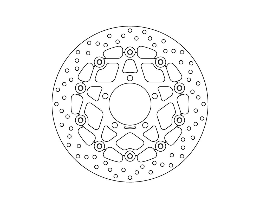 Brembo Disco freno flottante Serie Oro Ø 300 mm Kawasaki ZX-6R 600 